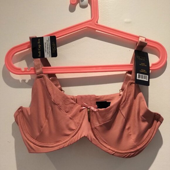 RACHEL Rachel Roy Other - NWT Rachel Roy Curvy Soft Cup Underwire Bra Unlined Underwired Breathable Pink